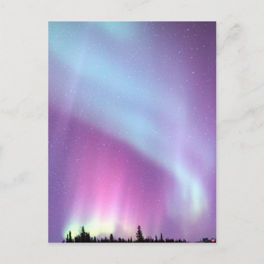 Noorderlicht Sky Winter Alaska Stars Briefkaart (Voorkant)