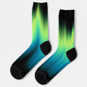 Noorderlicht Socks Aurora Kunst Socks Op Maat Gema Sokken (Links)