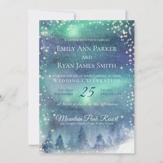 Noorderlicht Sterrenhemel Kaart (Voorkant)