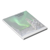 Noorderlicht tijdens de winter notitieblok (Schuin)