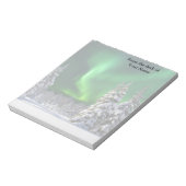 Noorderlicht tijdens de winter notitieblok (Linkerzijde)