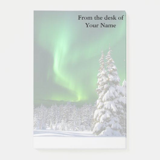 Noorderlicht tijdens de winter  post-it® notes (Voorkant)