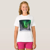 Noorderlicht tijdens de winter t-shirt (Voorkant volledig)