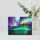 Noorderlicht van Alaska Collage Briefkaart (Staand voorkant)