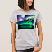 Noorderlicht van Alaska Collage Vrouwen T-shirt (Voorkant)