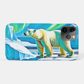 Noorderlicht van het Arctisch Beer Case-Mate iPhone Case (Achterkant (horizontaal))