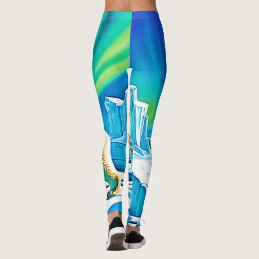 Noorderlicht van het Arctisch Beer Leggings (Achterkant)
