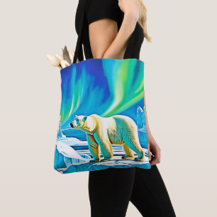 Noorderlicht van het Arctisch Beer Tote Bag