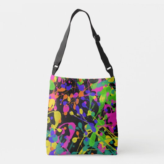 Noorderlicht Verfspetters Crossbody Tas (Achterkant)
