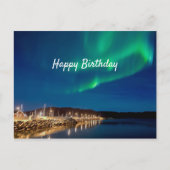 Noorderlicht Verjaardag Briefkaart (Voorkant)