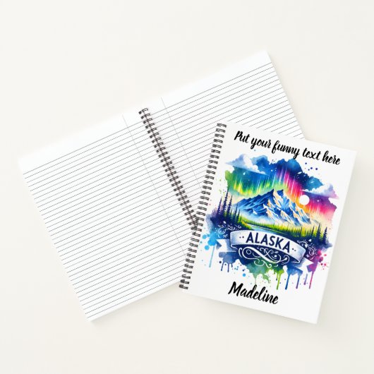 Noorderlicht verlicht de schoonheid van Alaska Notitieboek (Binnen)