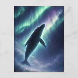 Noorderlicht Walvis Kunst Ansichtkaart Briefkaart