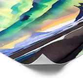 Noorderlicht Waterverf Art Print (Hoek)