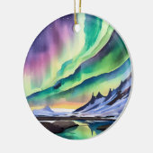 noorderlicht-Waterverf Keramisch Ornament (Links)