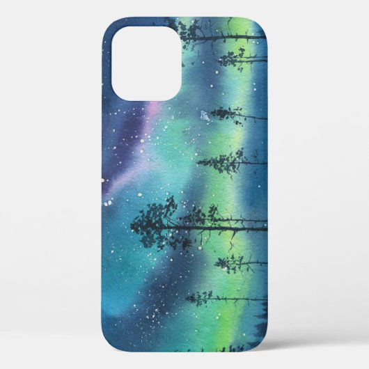 Noorderlicht, waterverf landschap Case-Mate iPhone case (Achterkant)