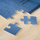 Noorderlicht, waterverf landschap legpuzzel (Zijkant)