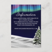 Noorderlicht Winter Bruiloft Behuizing Kaart (Voorkant)