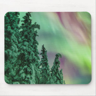 Noorderlicht Winter in Glennallen, Alaska Muismat
