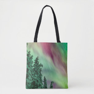 Noorderlicht Winter in Glennallen, Alaska Tote Bag