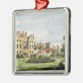 Noordfront, oud paleis, van de tuin van de koningi metalen ornament (Links)