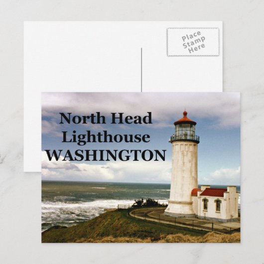 Noordhoofdvuurtoren, Briefkaart Washington (Voorkant / Achterkant)