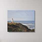 Noordhoofdvuurtoren op Longstrand, WA Canvas Afdruk (Voorkant)