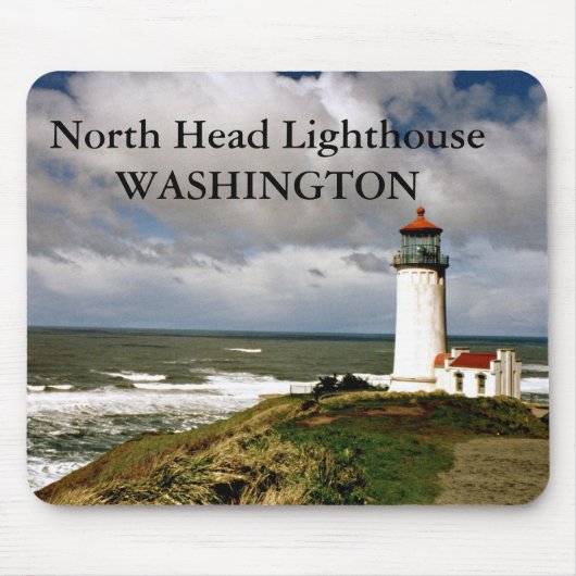 Noordhoofdvuurtoren, Washington Mousepad Muismat (Voorkant)