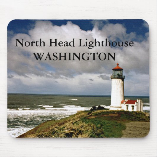 Noordhoofdvuurtoren, Washington Mousepad Muismat (Voorkant)