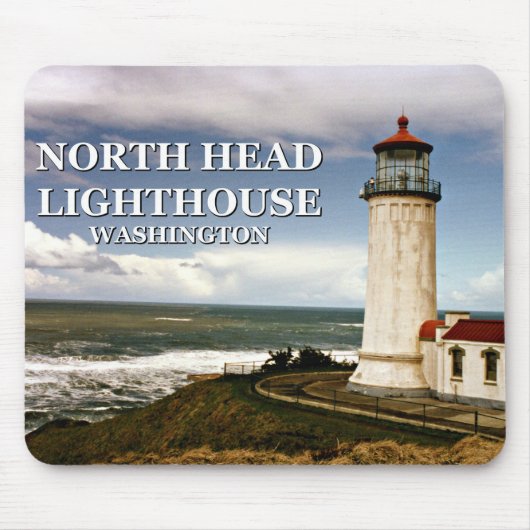 Noordhoofdvuurtoren, Washington Mousepad Muismat (Voorkant)