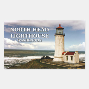 Noordhoofdvuurtoren, Washington Rechthoekige Sticker