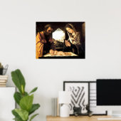 Noordingsscène voor Kerstmis - Heilige Familie, Co Poster (Thuiskantoor)