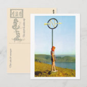 Noordkaap, noordelijkste punt van het Europese vas Briefkaart (Voorkant / Achterkant)