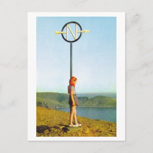 Noordkaap, noordelijkste punt van het Europese vas Briefkaart (Voorkant)