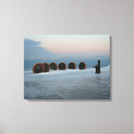 Noordkaap, Noorwegen Canvas Afdruk