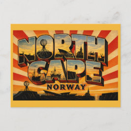 Noordkaap Noorwegen Globe Monument Briefkaart