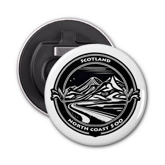 noordkust 500 schotland button flesopener (Voorkant)