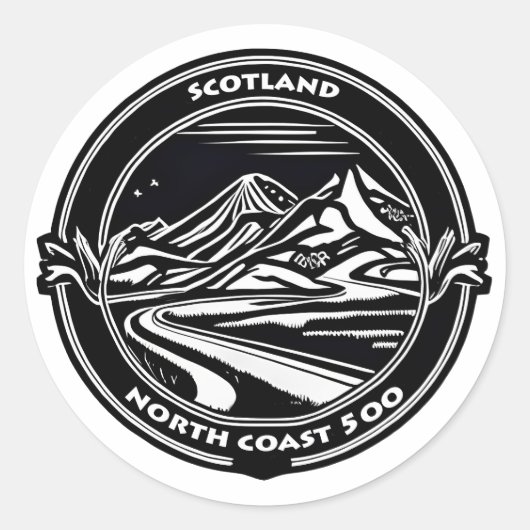 noordkust 500 schotland ronde sticker (Voorkant)