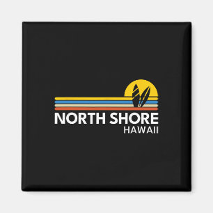 Noordkust Hawaï Vintage Retro Souvenirs Surfen Magneet