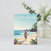Noordkust, Oahu Hawaï Briefkaart (Staand voorkant)