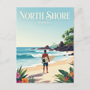 Noordkust, Oahu Hawaï Briefkaart