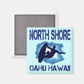 NOORDKUST, OAHU, HAWAÏ MAGNEET (Voorkant / Achterkant)
