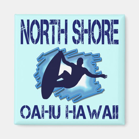 NOORDKUST, OAHU, HAWAÏ MAGNEET (Voorkant)