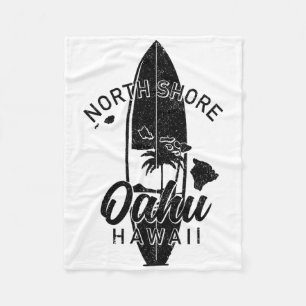 Noordkust Oahu Hawaï Surfplank Surfen Surfer Fleece Deken