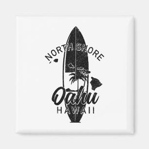 Noordkust Oahu Hawaï Surfplank Surfen Surfer Magneet