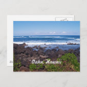 Noordkust op het eiland Oahu in Hawaii Briefkaart (Voorkant / Achterkant)