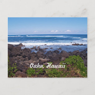 Noordkust op het eiland Oahu in Hawaii Briefkaart