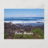 Noordkust op het eiland Oahu in Hawaii Briefkaart (Voorkant)