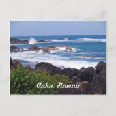 Noordkust op het eiland Oahu in Hawaii Briefkaart (Voorkant)