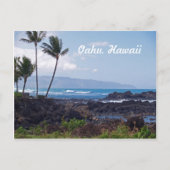 Noordkust op het eiland Oahu in Hawaii Briefkaart (Voorkant)