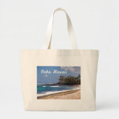 Noordkust op het eiland Oahu in Hawaii Grote Tote Bag (Voorkant)